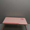 Laptop Desk for Bed Couch, Portable Lap Desk for Laptops, Bed Table for Laptops, Foldable Laptop Stand for Beds, Bed Desk for Writing (Candy Pink)