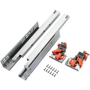 6 Pair of 22 Inch Undermount Soft Close Drawer Slides 100LB Load Capacity Full Extension Concealed Drawer Rails with 3D Locking Device