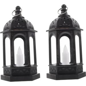 2Pcs Vintage LED Kerosene Lantern Desktop Decorative Warm Glow for Home Decor Unique for Friends and Family Accent for Any Room