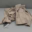 Flax Linen Curtains Pinch Pleated 84 Inch Length 2 Panels for Living Room Bedroom Burlywood Birch Semi Sheer Rustic Farmhouse Back Tab Pinch Pleat Hooks Rings Window Curtain 84 Inches Long Taupe