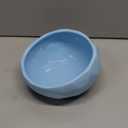 kathson 7'' Slanted Ceramic Dog Bowl Tilted 15° Cat Food Water Bowls Dish Animal Pet Comfort Feeding Bowls Heavy Weighted Feeder for Wet or Dry Food (Blue)