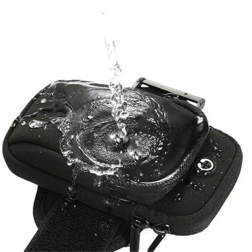 Running Armband for Phones up to 6.2" - Water-Resistant Fabric with Adjustable Strap & Headphone Port, Hands-Free Workout Pack for Gym Jogging (Black)