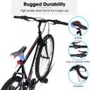 HILAND 24 inch Mountain Bike for Men Women, 18 Speeds High-Carbon Steel Frame, Sport Cycling MTB Bicycle for Adult