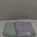 SWEET DOLPHIN Muslin Hooded Baby Bath Towels - 2 Pack 100% Cotton Towel for Babies, Infants, Toddlers - 32x32Inch - Highly Absorbent and Newborn Essential, Green and Grey