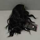 Black Short Wavy Wig for Women Lace Hairline Bob Style Synthetic Heat Resistant - Natural Appearance for Everyday Hairstyle 14 Inch