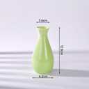 6 - Piece Set of Contemporary Ceramic Vases, for Bouquets, Ideal for Modern Home Decor, Unique Design, Easy to Clean (Teardrop)