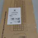 Wireless Keyboard and Mouse Combo, EDJO 2.4G Full-Sized Ergonomic Computer Keyboard with Wrist Rest and 3 Level DPI Adjustable Wireless Mouse for Windows, Mac OS Desktop/Laptop/PC (Black)