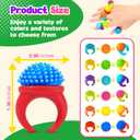 Fidget Toys Sensory Rings for Kids: 18 Pack Textured Spinner Rings - Fidget Sensory Toys for Autism ADHD Special Needs Classroom - Fidgets for Easter Basket Fillers Egg Stuffers