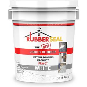 Liquid Rubber Waterproofing and Protective Coating, Rubberseal (1 Gallon, White)