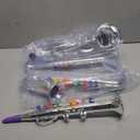 Treela Set of 4 Musical Instruments for Kids, Toy Clarinet Saxophone Trumpet and Horn Set for Beginners with over 10 Color Coded Keys, Christmas Educational Musical Gifts for Children Toddlers (Silver)