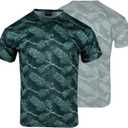 Camo Hunting Shirts for Men,Camouflage Lightweight Breathable T Shirt for Fishing Hiking Outdoor Activities (XL)