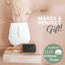 Boar Bristle Paddle Hair Brush - Smoothing Wood Brush for Thick, Curly & Wavy Hair, Detangling Natural Bristles for Women, Stimulates Scalp (Pack of 1)