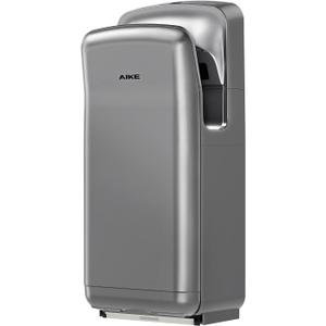 AIKE HEPA Filtered Vertical Hand Dryer Premium, 110-130V Silver Model AK2005H