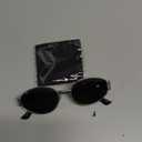 livho Retro Polarized Sunglasses - UV400 Protection, Oval Shape, Metal Frames - Matching Soft Case Inlcuded