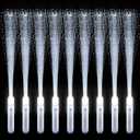 68 Pieces LED Fiber Optic Wand Bulk White Wedding Lights Glow Sticks Fairys Stick Sparklers Super Bright Light Up Magic Rod with 3 Light Modes for Birthday, Wedding, Light Shows, EDM Music Festivals