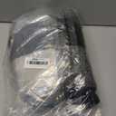 Oulivey Women's Flannel Cropped Plaid Shacket Jacket Button Down Long Sleeve Shirts Tops(0068-BlackWhite-S)