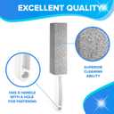 DISIWENE Pumice Cleaning Stone with Handle Toilet Bowl Cleaner Hard Water Ring Remover for Bath/Pool/Kitchen/Household Cleaning (4, 4 Pack with Handle)
