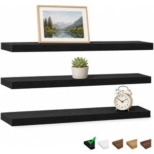 Boswillon Floating Shelves for Room Decor, 3 Pack Long Shelf on Wall, 30in