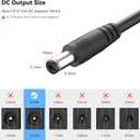 PAUTIX 24V DC Power Supply Adapter 24Volt 5A 120W AC to DC Converter Transformer 100-240V AC Input with 5.5 x 2.1mm US Plug for LED Strip, CCTV Camera