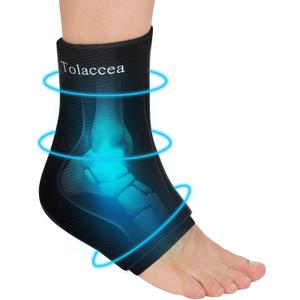 Ankle Foot Ice Pack Wrap for Injuries, Reusable Gel Ice Pack for Hot & Cold Therapy, Cold Therapy Compression Sleeve for Achilles Tendonitis,Plantar Fasciitis,Swelling,Sprained,Pain Relie (Lx1)
