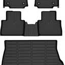 Wayhigh-All Weather Floor Mats & Cargo Liner for 2022-2025 Lexus NX/NX250/NX350/NX350h/NX350 F Sport/NX450h+/NX450h+ F Sport (Not for Hybrid Models) TPE Waterproof Heavy Duty Rubber Floor Accessories