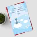 5 x Sympathy Card for Loss of Pet Dog, Dog Memorial Sympathy Gifts for Loss of Pet, Condolence Card for Doggy Lover, Bereavement Gifts Remembrance Dogs (Blue)