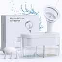 Water Powered Ear Cleaner - Ear Irrigation Flushing System with Sewage System, Ear Cleaning Kit with 4 Pressure Settings - Easy, Safe and Effective Earwax Removal Kit for Adults & Kids with 4 Ear Tips