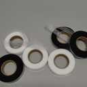 Phinus 6 Rolls Iron On Hemming Tape, 3/5 INCH x 20 Yards No Sewing Hem Tape, Fabric Adhesive Tape for Pants, Shirts, Jackets, Skirts, Socks, DIY Crafts (White and Black)