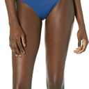 Amazon Essentials Women's Side Tab Bikini Swimsuit Bottom (Deep Blue)