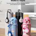 Belkin Apple Airtag Secure Holder With Strap - Apple Air Tag Keychain - Airtag Holder With Strap For Key Ring - Airtag Keychain Accessories - Scratch Resistant Airtag Case With Raised Edges - White