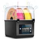 Comgrow 3D Printer Filament Dryer Box, Comgrow 3D Filament Storages, Keeping Filaments Dry During 3D Printing, Compatible with 1.75mm/2.85mm PLA ABS Material, Filament Dehydrator, Spool Holder (Transparent)