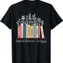 Applied Behavior Analysis Book Wildflower ABA RBT Therapist T-Shirt