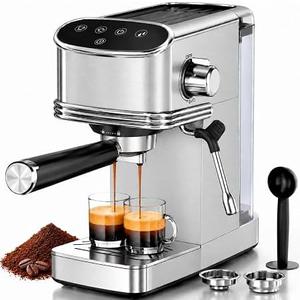 Kismile Stainless Steel 20 Bar Espresso Machine with Milk Frother
Single & Double Espresso, Milk Frother, Temperature Control, 45oz Water Tank, Compact Design, for Latte Cappuccino Macchiato