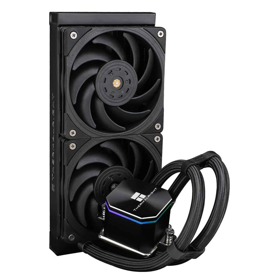 Thermalright Frozen Edge 240 Black CPU Water Cooler with PWM Fans, Pump Speed is 3300RPM,S-FDB Bearing, for AMD AM4/AM5,Intel LGA1150/1155/1200/1700/2011(FE240 Black)