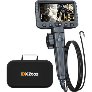DXZtoz 3.9mm Articulating Borescope, Professional Industrial Endoscope Inspection Camera with Super Thin Articulated Camera, Flexible Fiber Optic Scope with Light, Cool Gadgets for Men- 3.3FT
