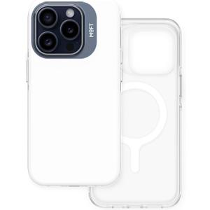 MOFT Magnetic for iPhone 15 Pro Max Case Anti-Yellowing & Anti-Scratch, Military Grade Protection, BPA Free, Shockproof Phone Case for iPhone 15 Pro Max, White (iPhone 15 Pro Max, White)