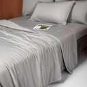 LLanCL Cooling Blankets for Hot Sleepers - Cool Like Ice Cream Blanket for Summer, Lightweight Double-Sided Cooling Comforter Quilt (Queen Size 79" x 91" Grey)