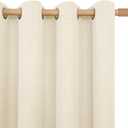 BGment 78 Inch Length Linen Curtains for Living Room, Window Treatments Thick No See Through Light Filtering with Grommet for Farmhouse Bedroom, 2 Panels Set, Each 52 Inch Wide