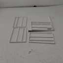 Nxconsu 2Pack Under Shelf Storage Basket Organizer Hanging Holder for Cabinet Pantry Kitchen Cupboard Desk Counter Bookshelf Organization Add-on Space Saver Heavy Duty Slide-in White (9.84''D * 13.38''W * 6.4''H)