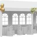 10x20 Outdoor Gazebo Wedding Party Tent Canopy Tent with 4 Removable Sidewalls,White