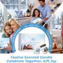 Winter Candle Set | 6 Pack Christmas Scented Candles for Home - Holiday Soy Candle Gift Set for Women Men, Aromatherapy Candles Scents of Hello Winter/Forest/Cider/Warm/Fireside/Bonfire