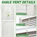 24 x 30 Inch Gable Vent, Decorative Air Return Vent Cover for House, Crawl Space, Garage, Walls Shed