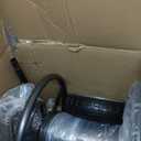 Backyard Expressions Metal Hose Reel Cart with Wheels - Heavy Duty Hose Caddie - 250 Ft Hose Capacity - Hammertone Finish