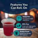 Reli. (110 Count 2 oz Plastic Shot Glasses Disposable | Clear Jello Shot Cups | Mini Plastic Cups for Party, Sauces, Samples | BPA Free, Shatterproof, 1oz Mini Glasses Disposable