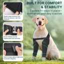 Dog Elbow Protector Brace, Dog Leg Sleeves Anti-Licking for Hygroma, Calluses & Arthritis ReliefAdjustable Dogs Elbows Pads & Shoulder Brace for Elbow Dysplasia and Injury Recovery,Both Leg M (Black)
