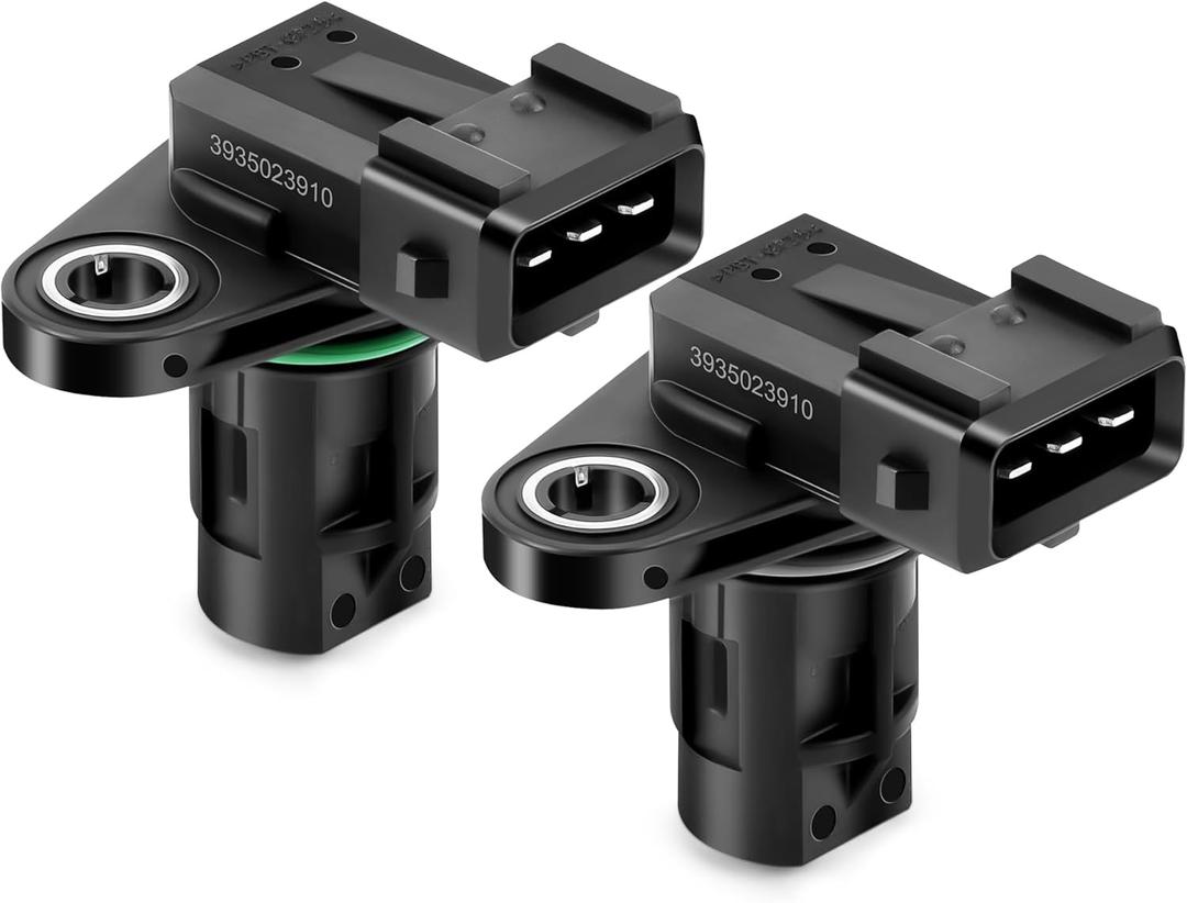 Set of 2 Camshaft Position Sensor 39350-23910 Compatible with Hyundai Elantra 2004-2016, Tucson 2005-2021 & Kia Soul 2010-2016, Forte Forte5 2014-2016, Spectra Spectra5 Sportage 2005-2010 L4 2.0L