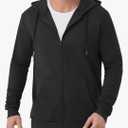 Idtswch Mens Tall Lightweight Hoodies Zip Up Sweatshirt Slim Fit Jacket,  2XL-TALL