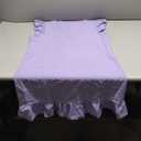SOLY HUX Summer Dresses for Women V Neck Cap Sleeve Ruffle Hem Smock Short Dress (Plain Purple) XL
