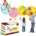 Caterpillar Activity Wall Panels for Toddler: Sensory Wall Toy 12 Activities - Wall Mounted Toy Busy Board Decor for Bedrooms Toddler Activity Center Daycares - Montessori Educational Toy for Kids (Large)