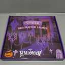 Halloween Spider Pathway Lights, 3 Pack 250 LED Purple Decorations Outdoor Metal Stake Lights, 8 Modes Memory Timer Waterproof Plug in Light String for Walkway Yard Lawn Garden Halloween Dcor